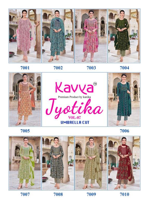 KAVYA JYOTIKA VOL 7 Latest Kurti Fashion In India Wholesale Catalog
