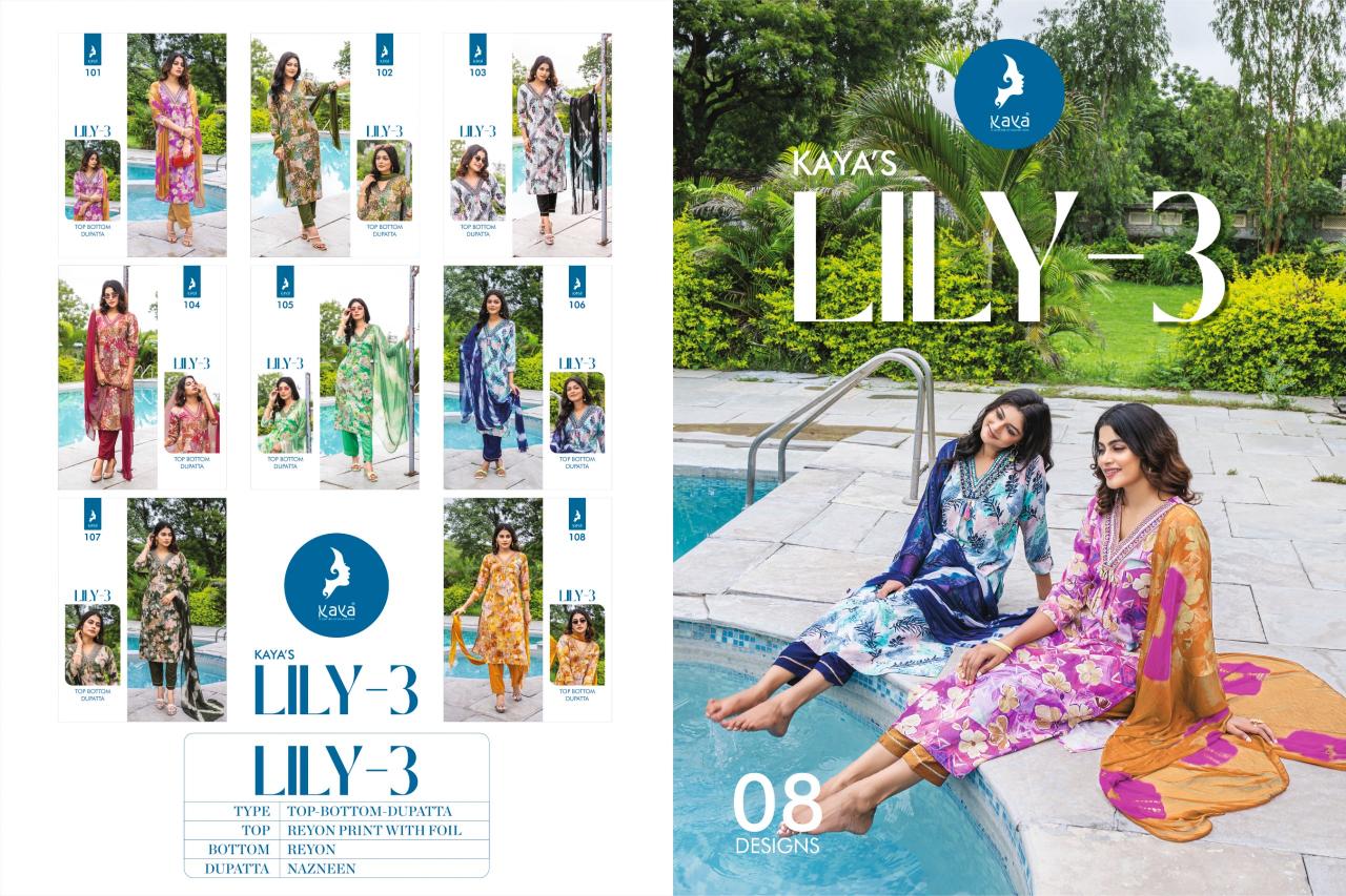 Kaya Lily Vol 3 Kurti Material Online India Wholesale Catalog