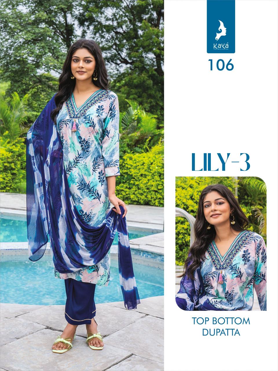 Kaya Lily Vol 3 Kurti Material Online India Wholesale Catalog