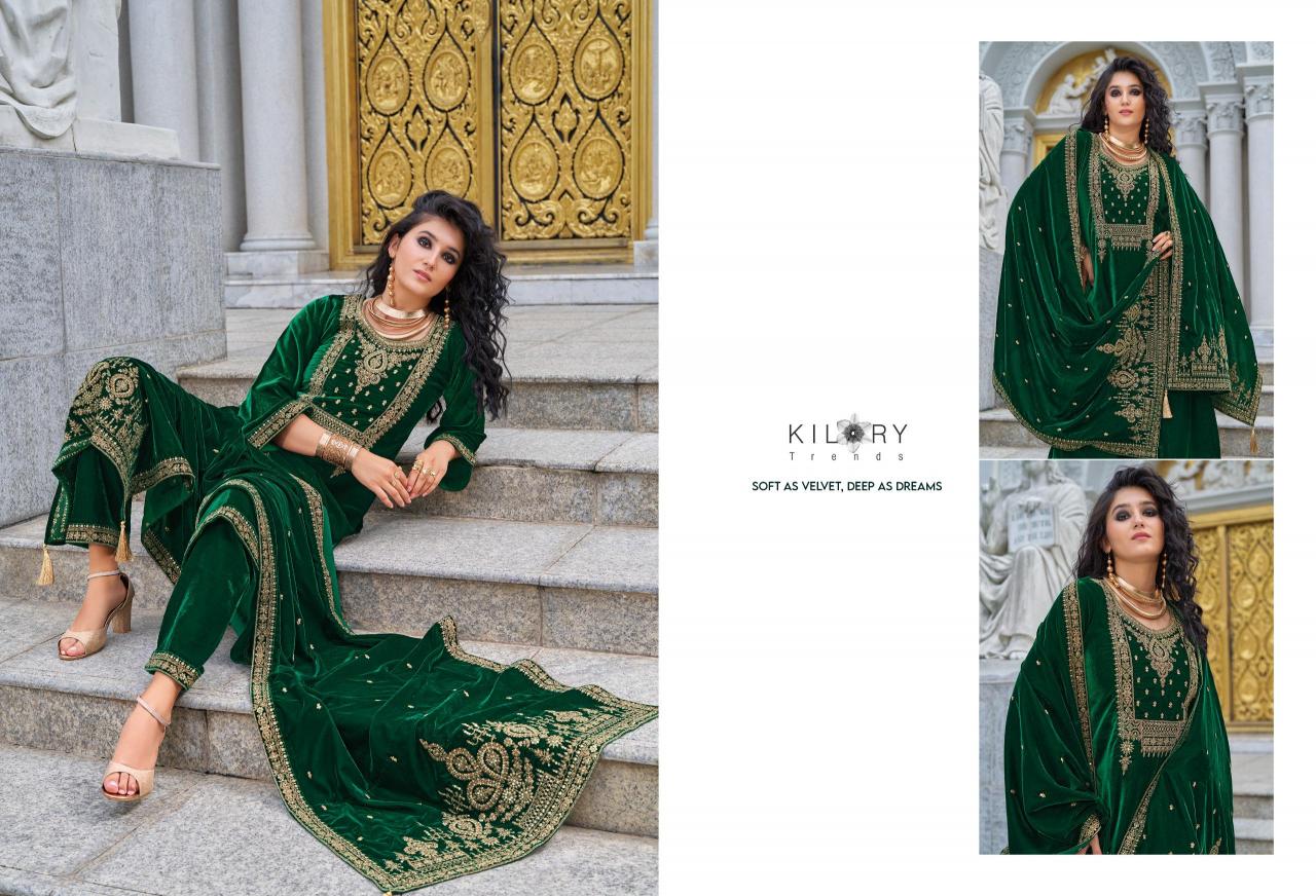 KILORY Neysa Velvet Salwar Kameez Wholesale Catalog