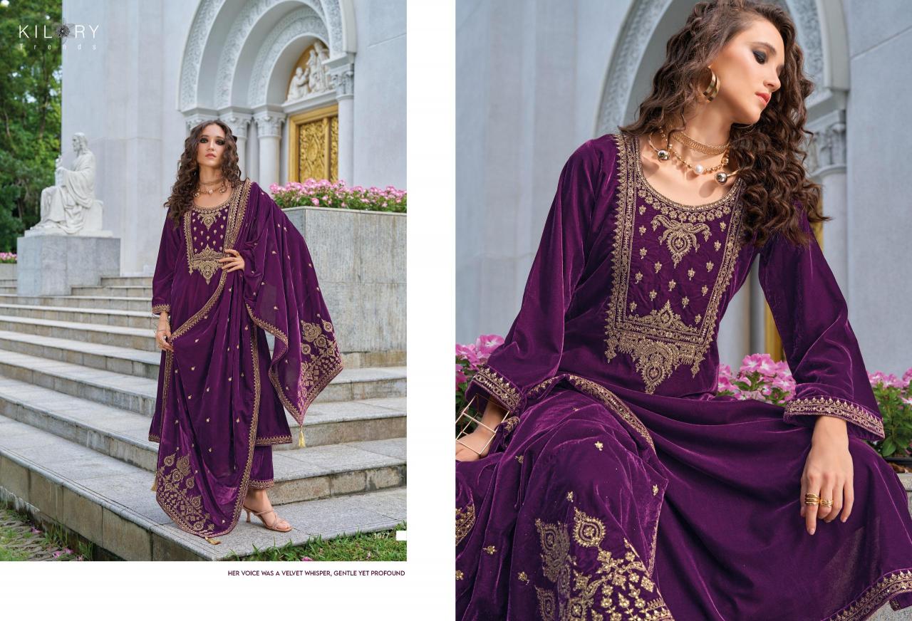 KILORY Neysa Velvet Salwar Kameez Wholesale Catalog