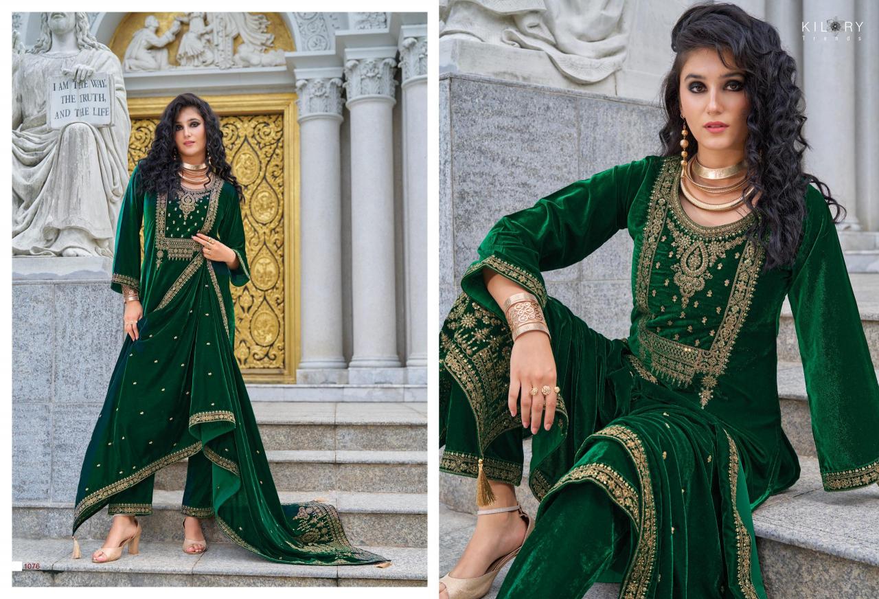 KILORY Neysa Velvet Salwar Kameez Wholesale Catalog