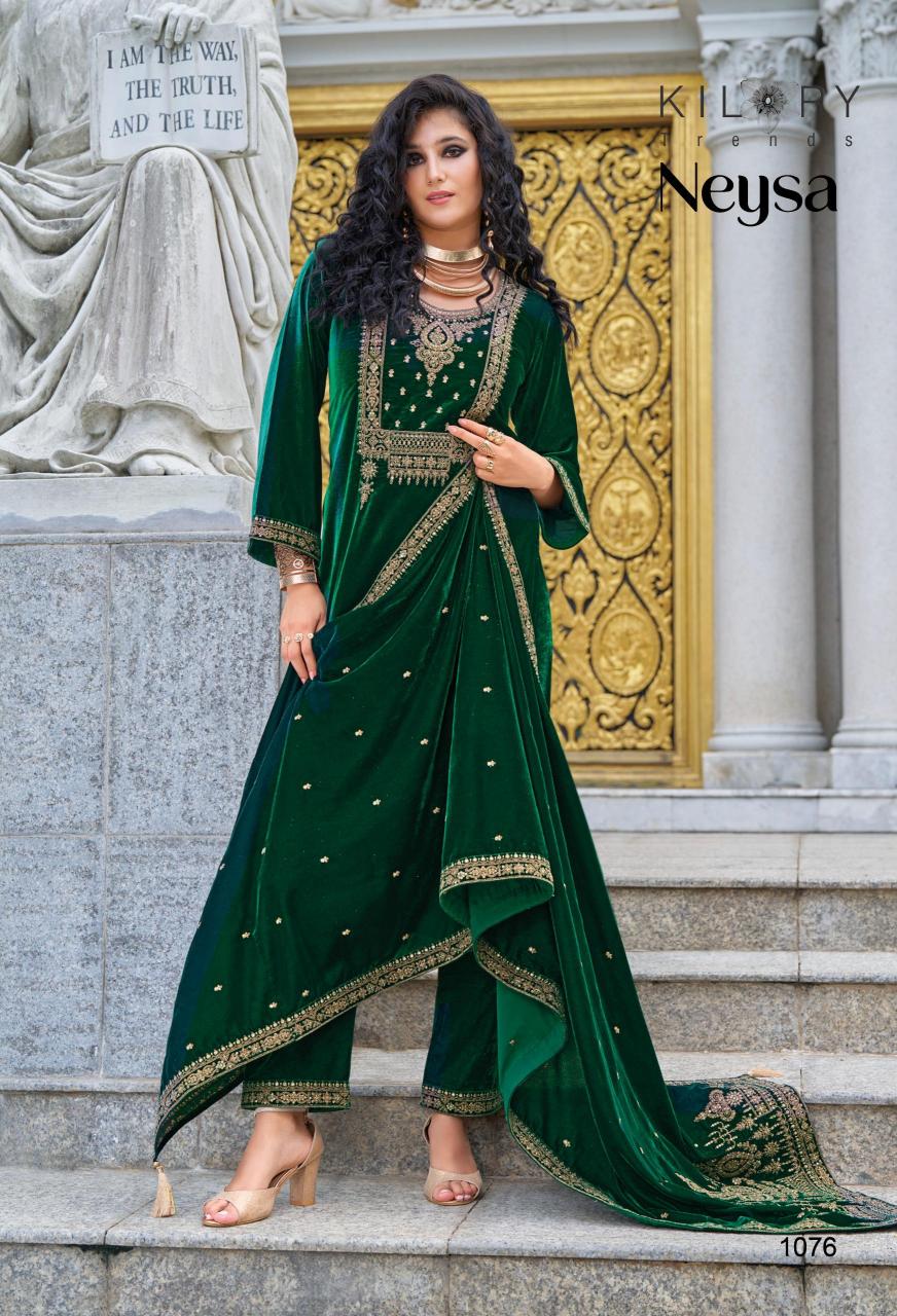 KILORY Neysa Velvet Salwar Kameez Wholesale Catalog