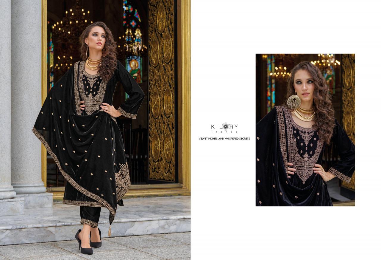 KILORY Neysa Velvet Salwar Kameez Wholesale Catalog
