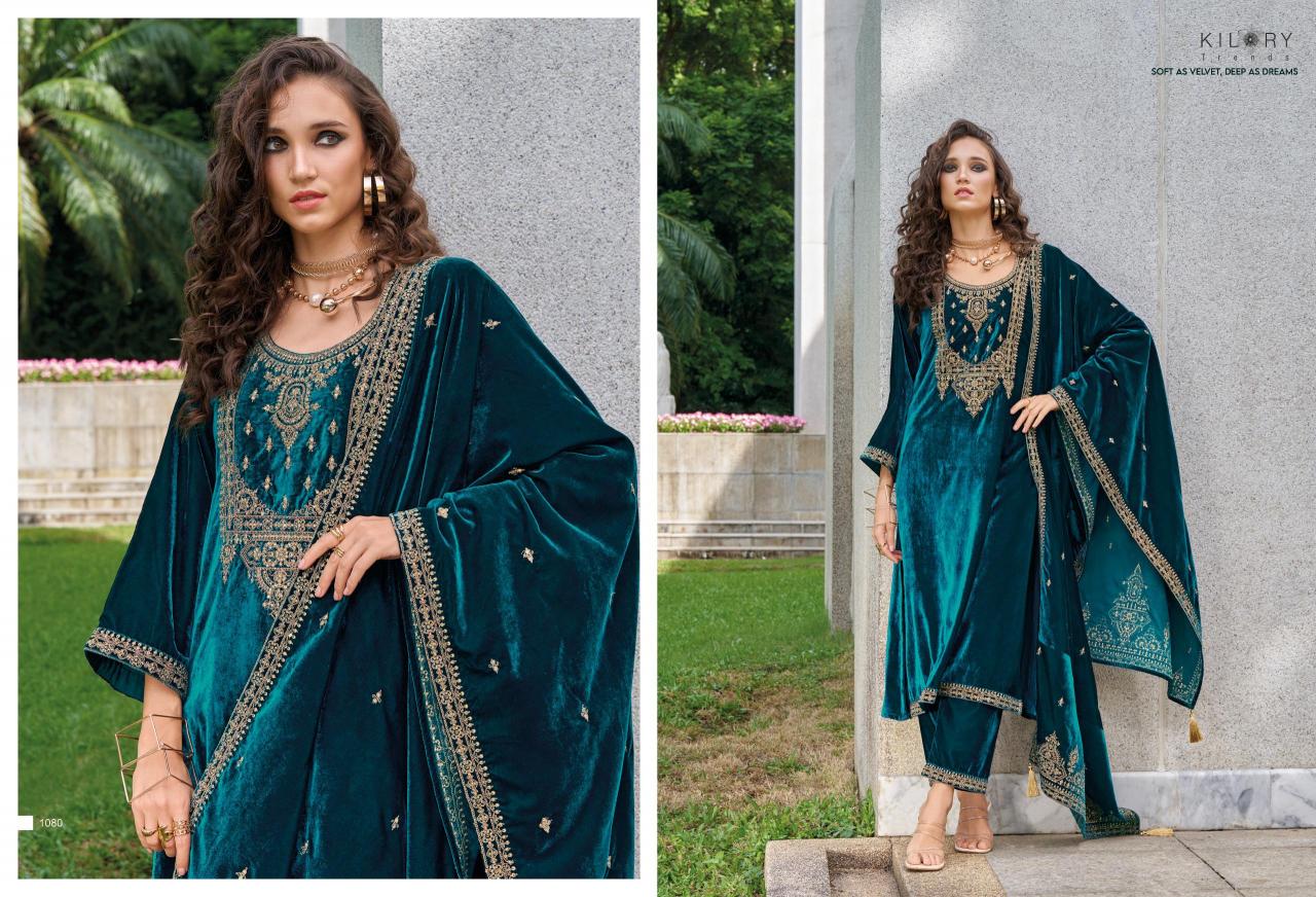 KILORY Neysa Velvet Salwar Kameez Wholesale Catalog