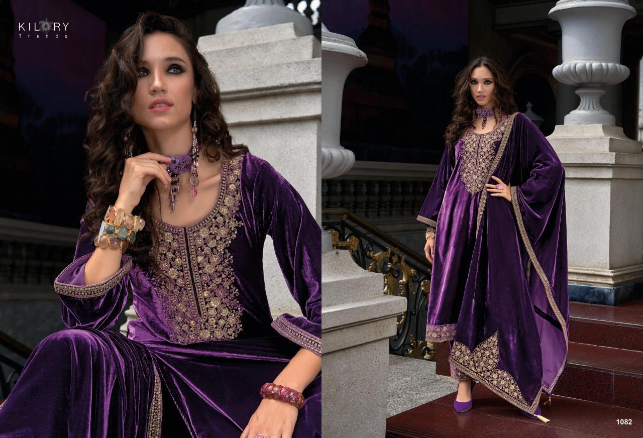 KILORY Qurbat Velevt with Embroidery Salwar Kameez Wholesale catalog