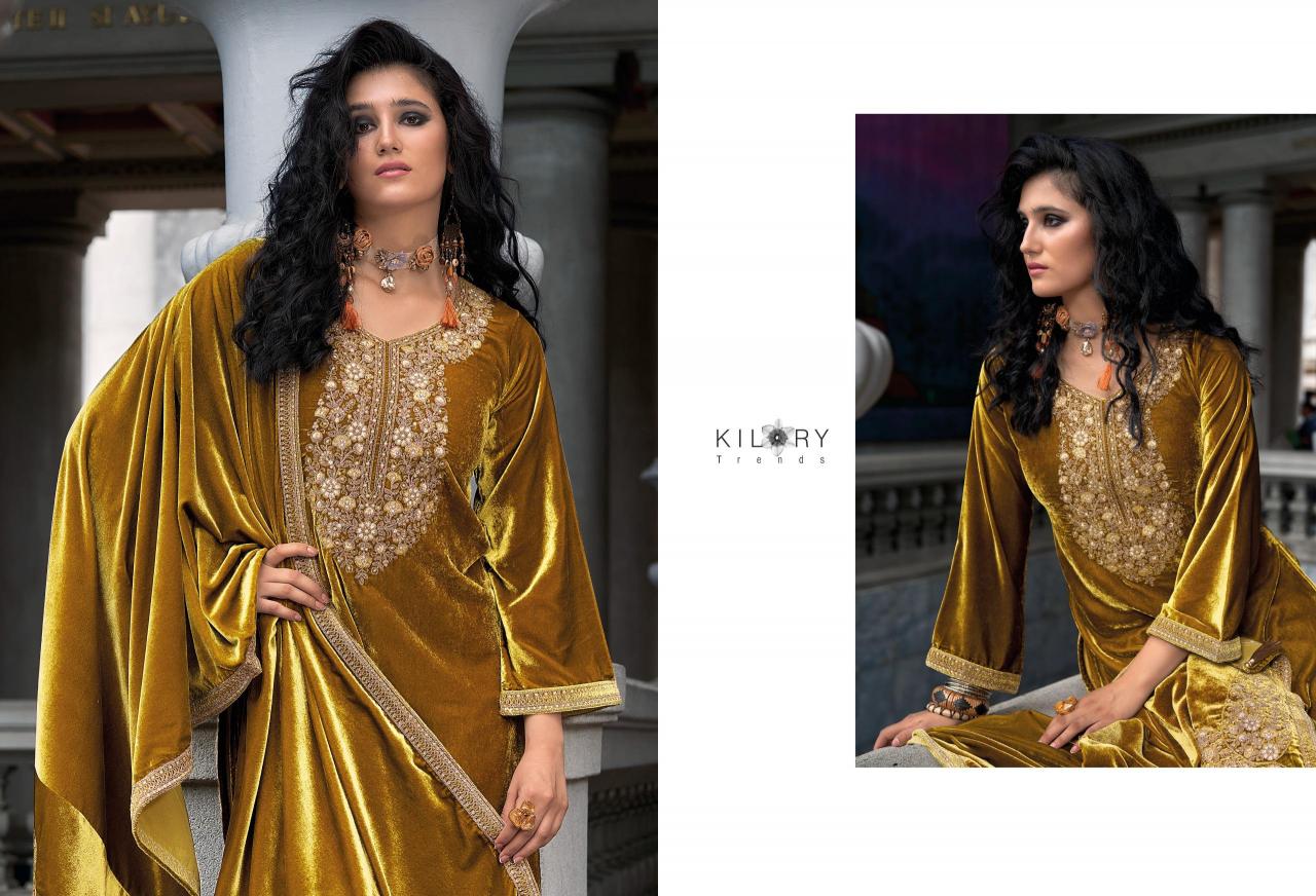 KILORY Qurbat Velevt with Embroidery Salwar Kameez Wholesale catalog