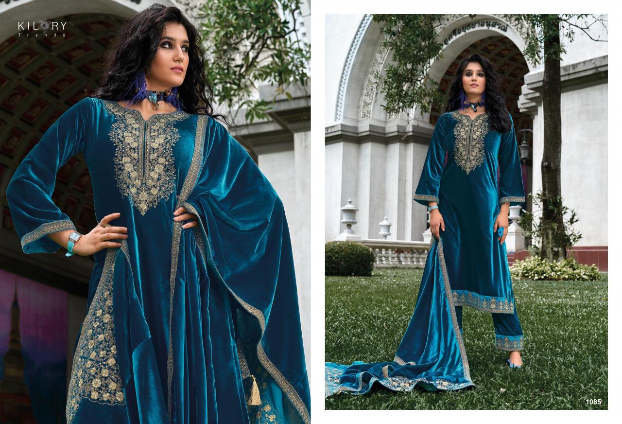 KILORY Qurbat Velevt with Embroidery Salwar Kameez Wholesale catalog