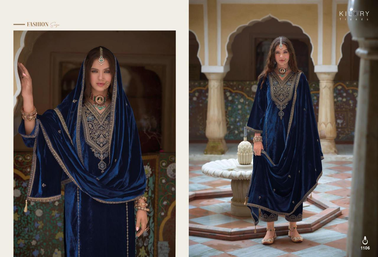 KILORY Shehnaaz Velvet Salwar Kameez Wholesale Catalog