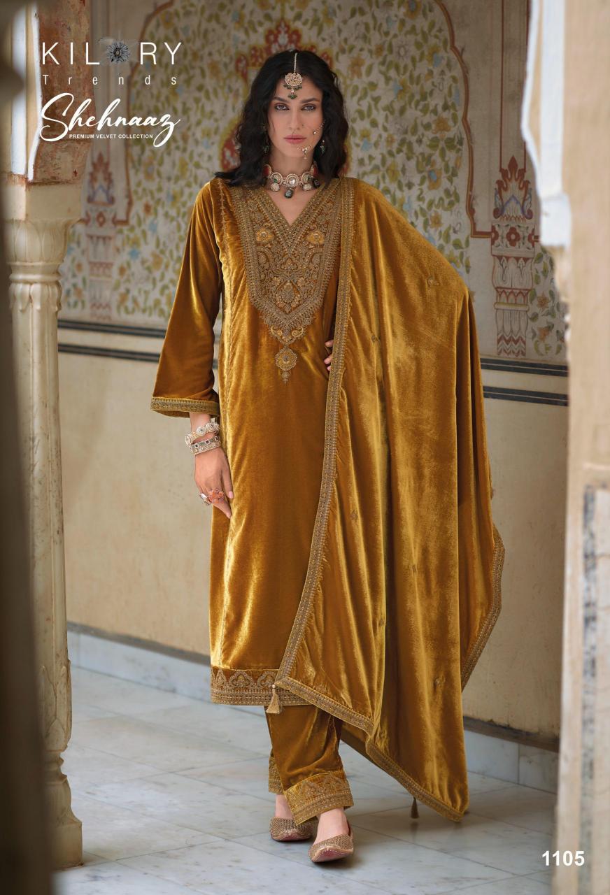 KILORY Shehnaaz Velvet Salwar Kameez Wholesale Catalog