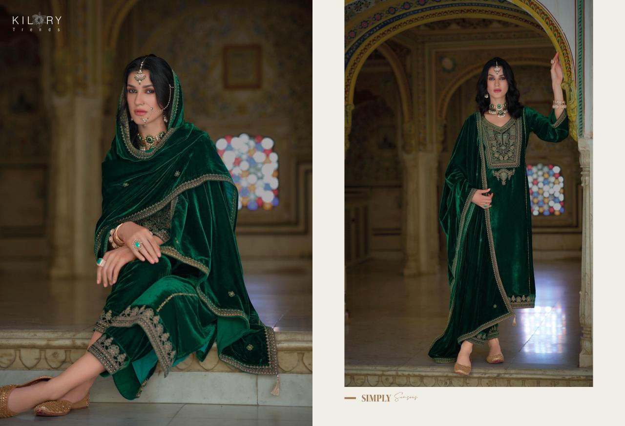 KILORY Shehnaaz Velvet Salwar Kameez Wholesale Catalog