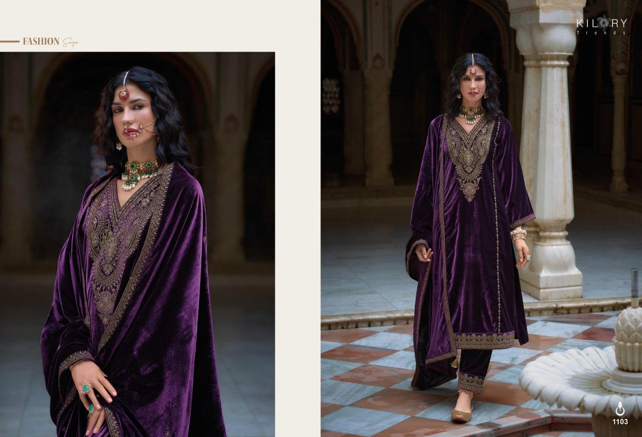 KILORY Shehnaaz Velvet Salwar Kameez Wholesale Catalog