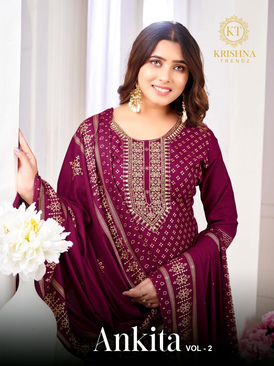 KRISHNA ANKITA VOL 2 White Kurti Wholesale Catalog