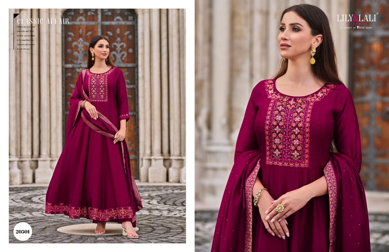 LILY & LALI Bibbojaan Anarkali Kurti Wholesale Catalog