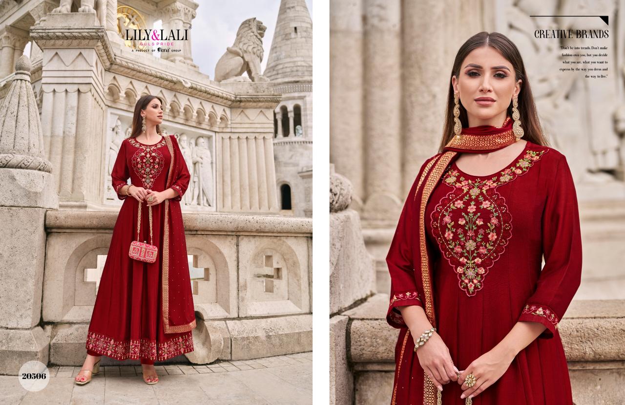 LILY & LALI Bibbojaan Anarkali Kurti Wholesale Catalog