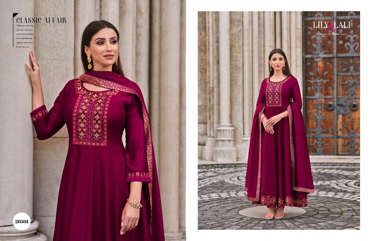 LILY & LALI Bibbojaan Anarkali Kurti Wholesale Catalog