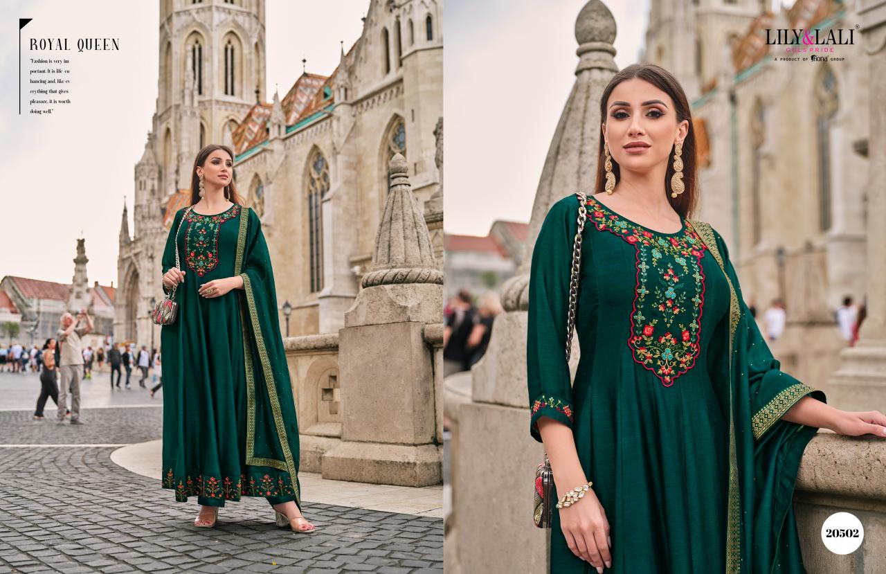 LILY & LALI Bibbojaan Anarkali Kurti Wholesale Catalog