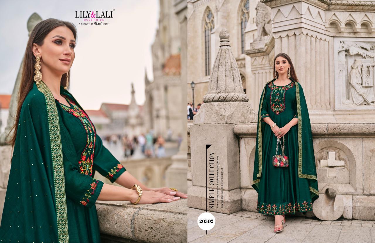 LILY & LALI Bibbojaan Anarkali Kurti Wholesale Catalog