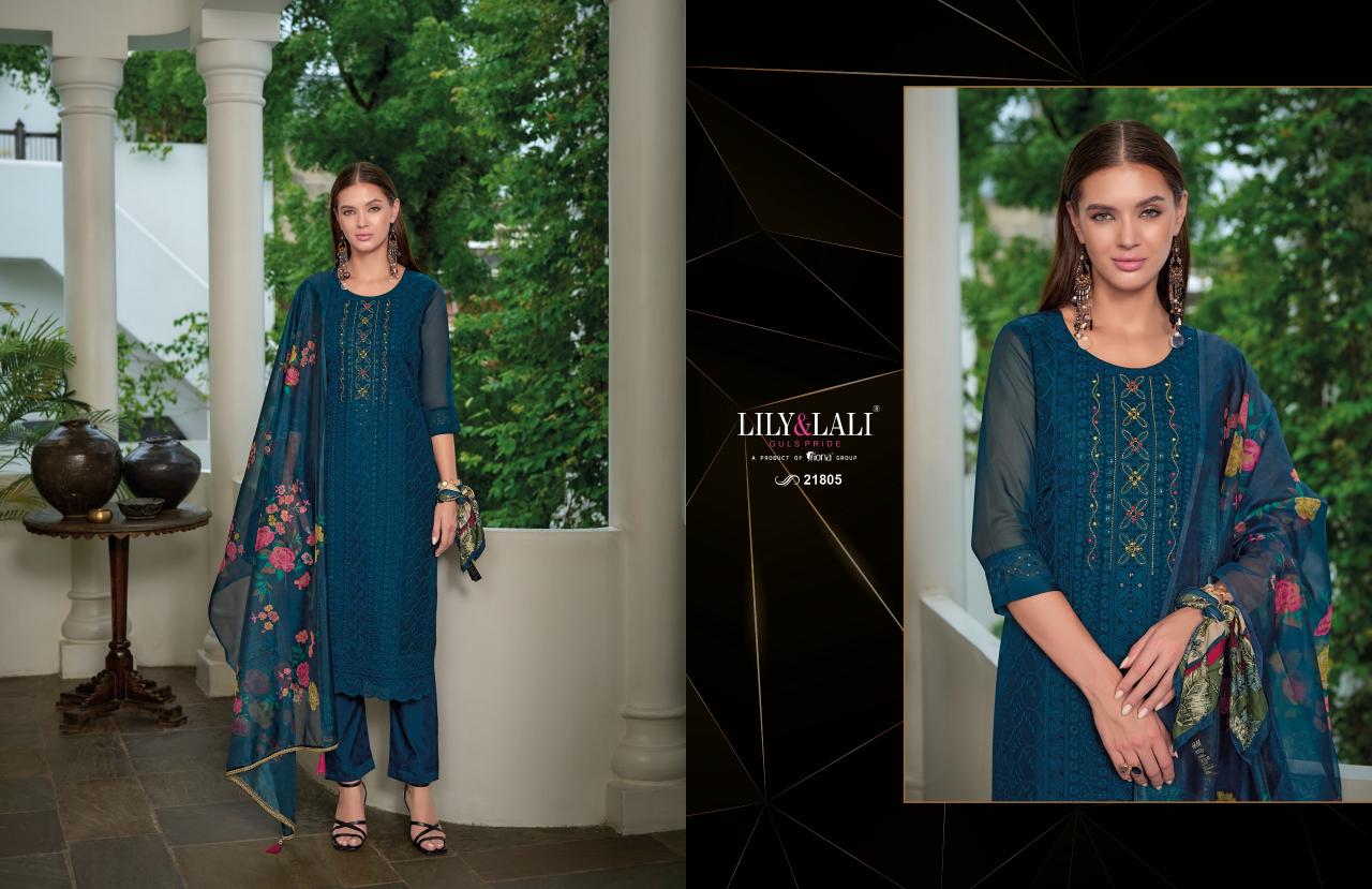 LILY & LALI Organza Chikankari Vol 3 Buy Kurtis Online For Cheap India Wholesale Catalog