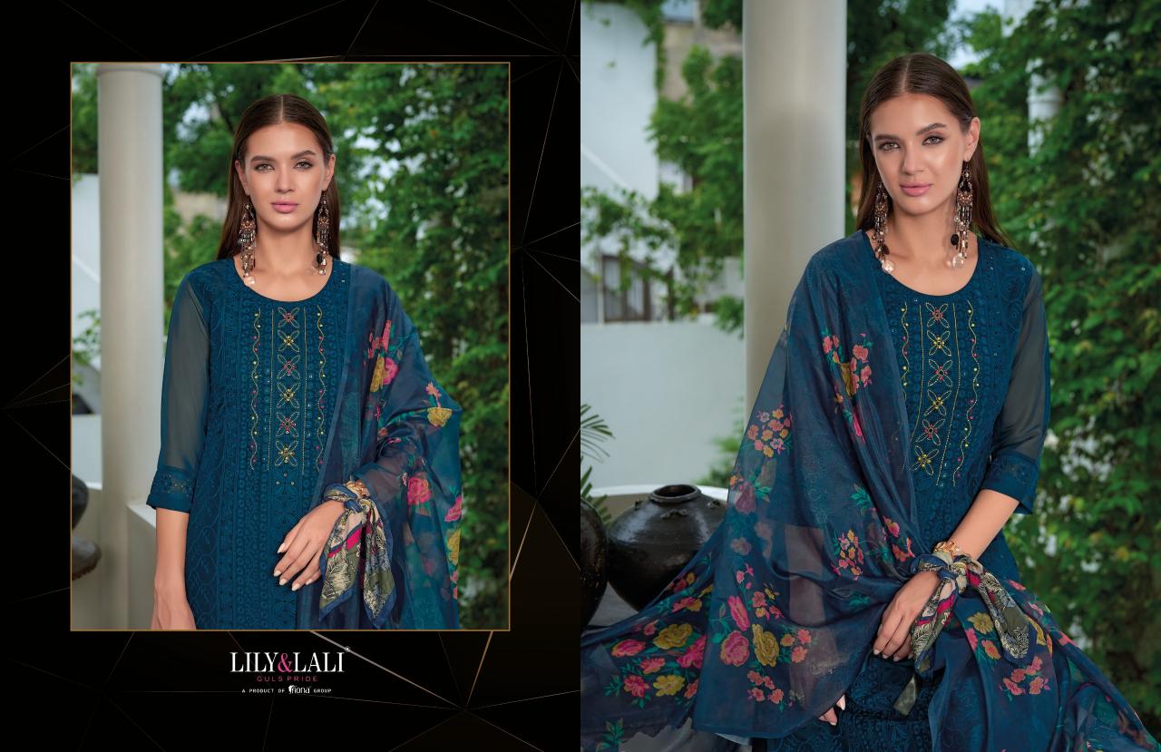 LILY & LALI Organza Chikankari Vol 3 Buy Kurtis Online For Cheap India Wholesale Catalog