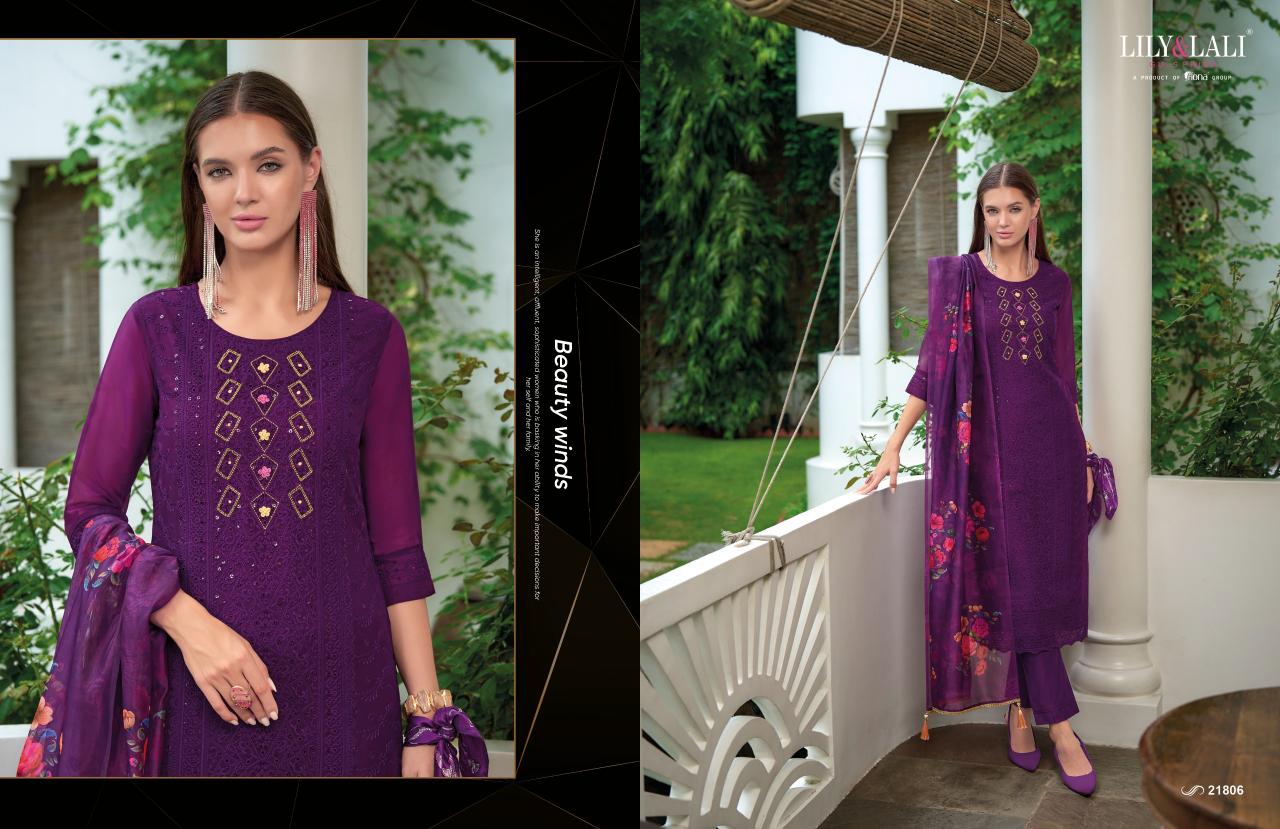 LILY & LALI Organza Chikankari Vol 3 Buy Kurtis Online For Cheap India Wholesale Catalog