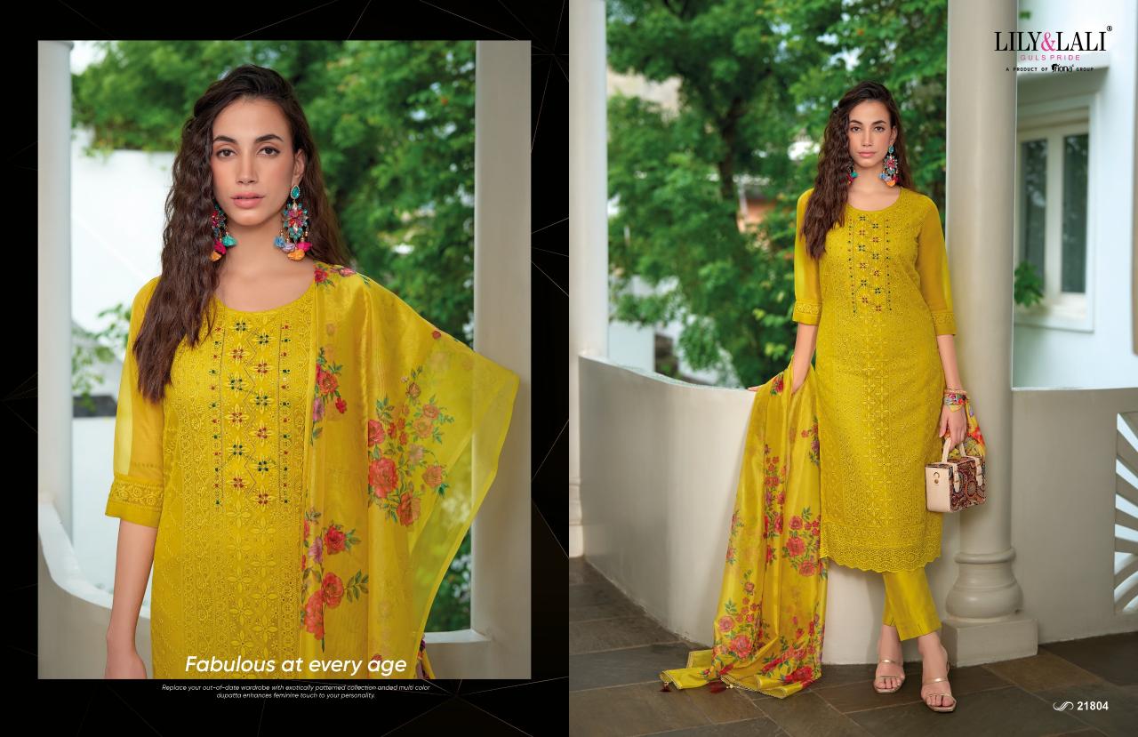 LILY & LALI Organza Chikankari Vol 3 Buy Kurtis Online For Cheap India Wholesale Catalog