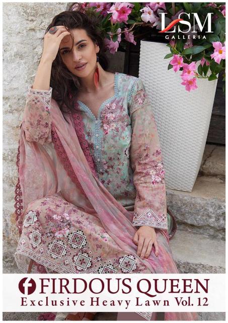 	LSM Firdous Queen Vol-12 – Karachi Dress Material - Wholesale Catalog
