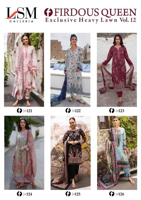 	LSM Firdous Queen Vol-12 – Karachi Dress Material - Wholesale Catalog