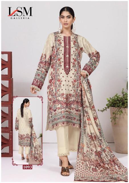 LSM Parian Dream Vol-10 – Karachi Dress Material - Wholesale Catalog