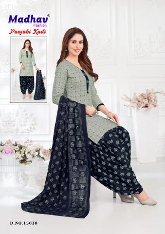 Madhav Punjabi Kudi Vol 15 Cotton Printed Dress Material Wholesale Catalog