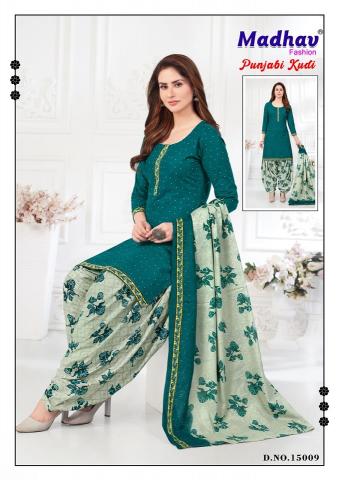 Madhav Punjabi Kudi Vol 15 Cotton Printed Dress Material Wholesale Catalog