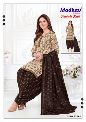 Madhav Punjabi Kudi Vol 15 Cotton Printed Dress Material Wholesale Catalog