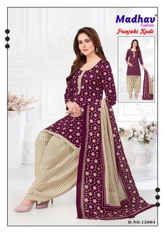 Madhav Punjabi Kudi Vol 15 Cotton Printed Dress Material Wholesale Catalog