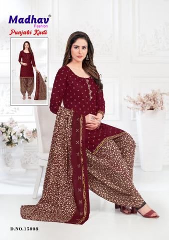 Madhav Punjabi Kudi Vol 15 Cotton Printed Dress Material Wholesale Catalog