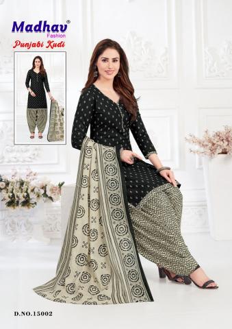 Madhav Punjabi Kudi Vol 15 Cotton Printed Dress Material Wholesale Catalog