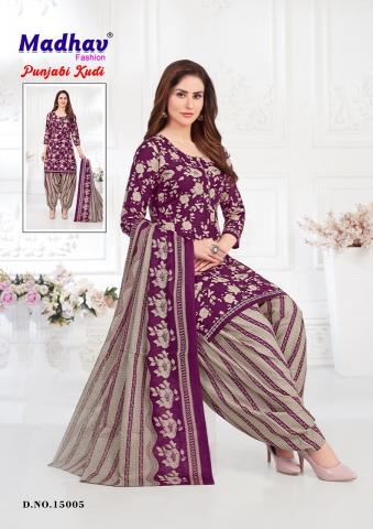 Madhav Punjabi Kudi Vol 15 Cotton Printed Dress Material Wholesale Catalog