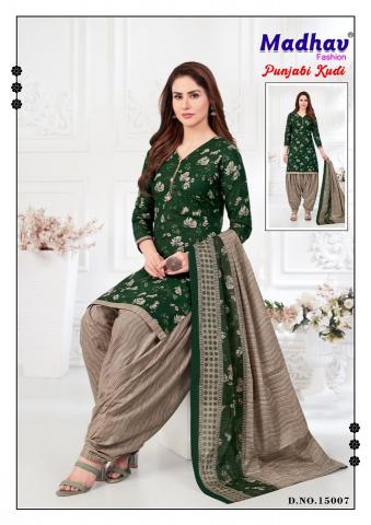 Madhav Punjabi Kudi Vol 15 Cotton Printed Dress Material Wholesale Catalog