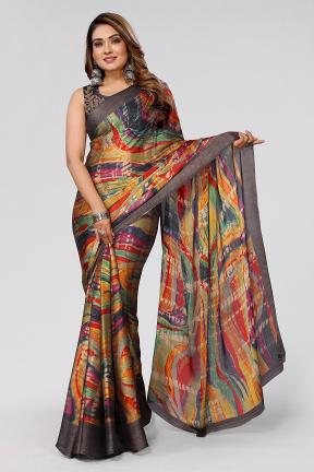Mahek 155 Casual Printed Chiffon Saree Wholesale Catalog