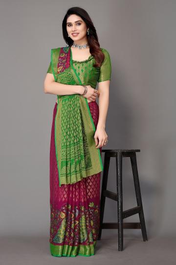 Mahek 159 Digital Printed Chiffon Saree Wholesale Catalog