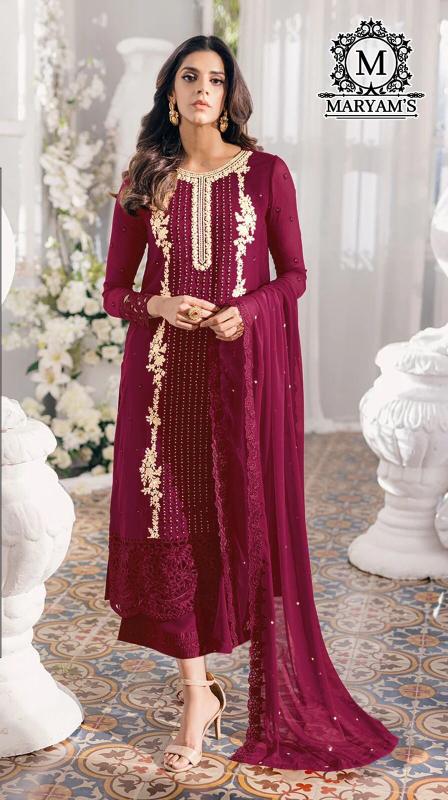 Maryams 181 Georgette Salwar Kameez Wholesale Catalog