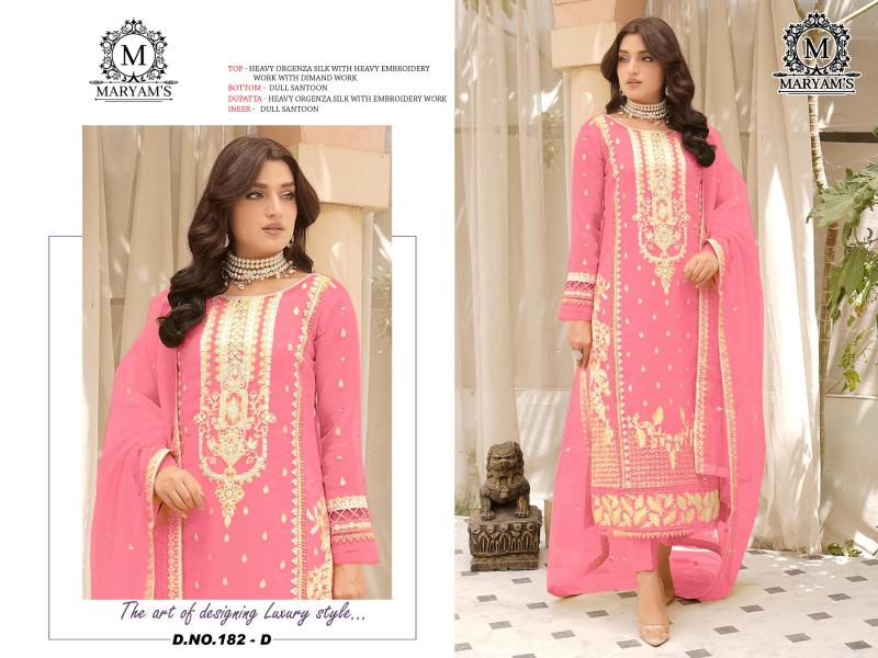 Maryams 182 Embroidered Salwar Kameez Wholesale Catalog