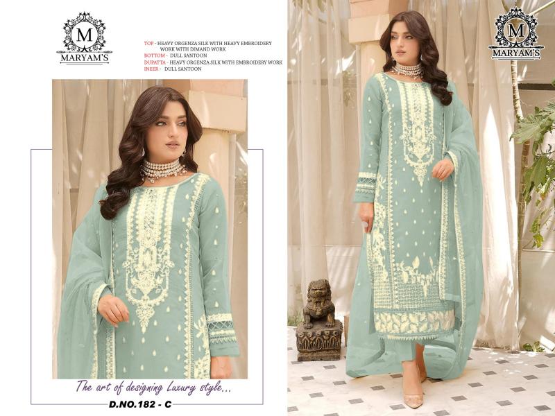 Maryams 182 Embroidered Salwar Kameez Wholesale Catalog