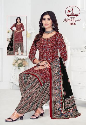 Miss World Ajrakh Vol 6 Cotton Printed Dress Material Wholesale Catalog