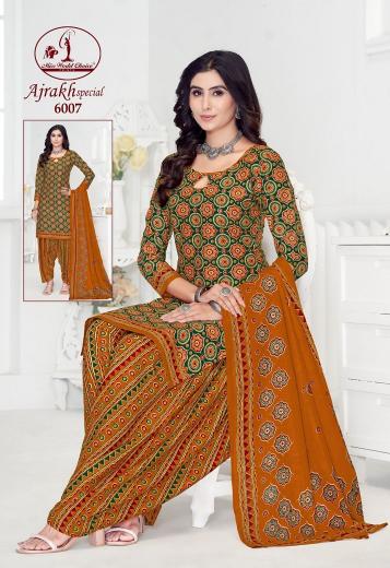 Miss World Ajrakh Vol 6 Cotton Printed Dress Material Wholesale Catalog
