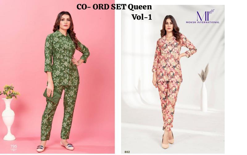 Moksh International Co-ord Queen Co-ord set Wholesale catalog