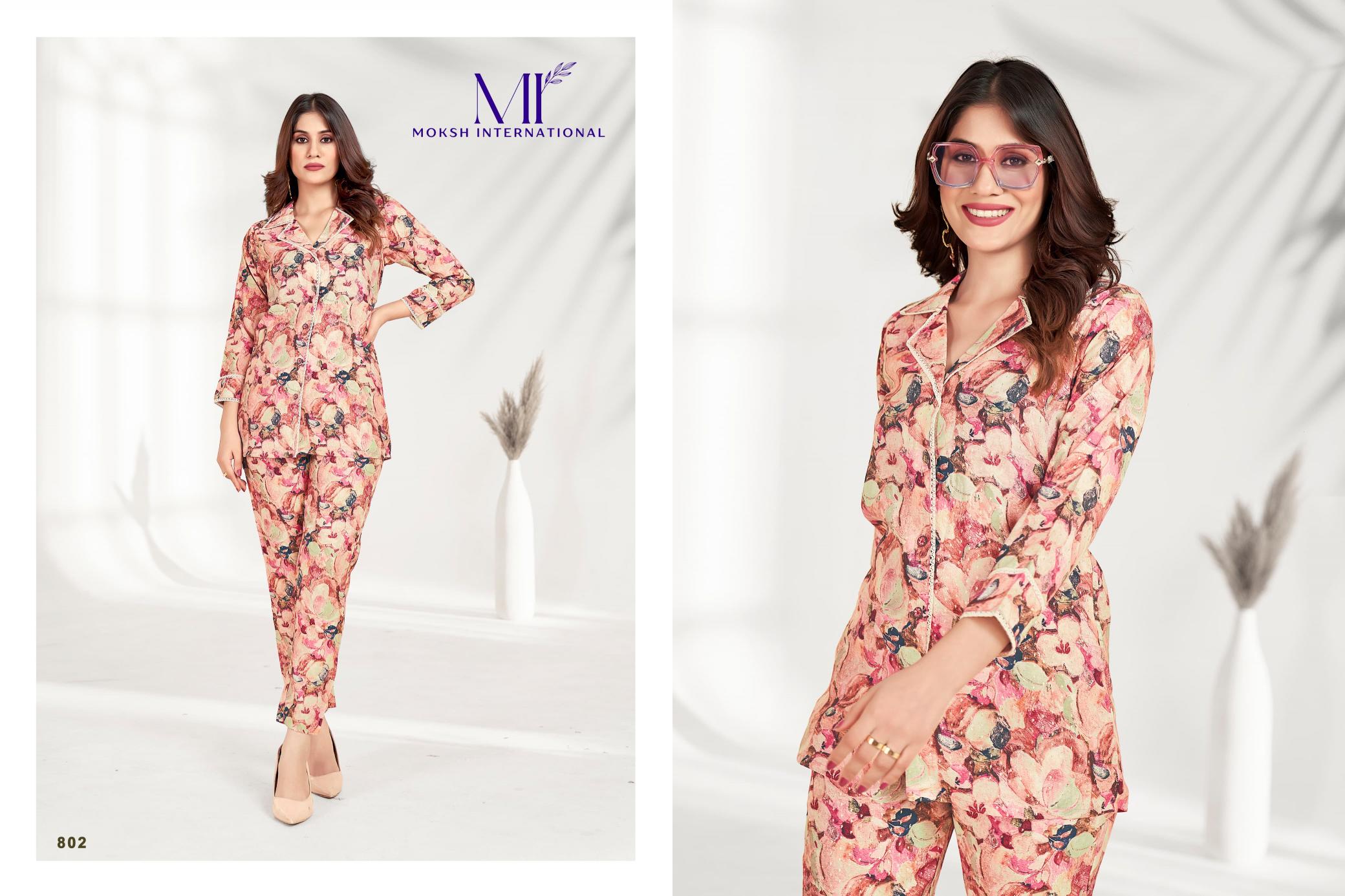 Moksh International Co-ord Queen Co-ord set Wholesale catalog