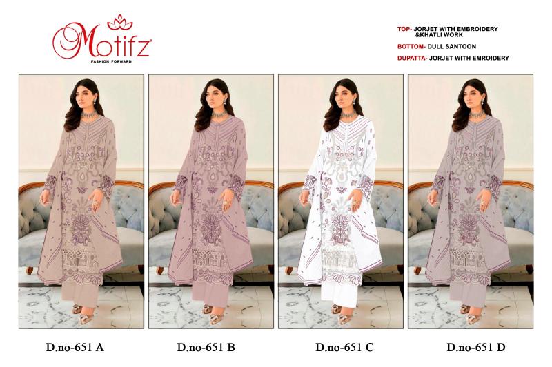 Motifaz 651 Pakistani Suit Wholesale Catalog