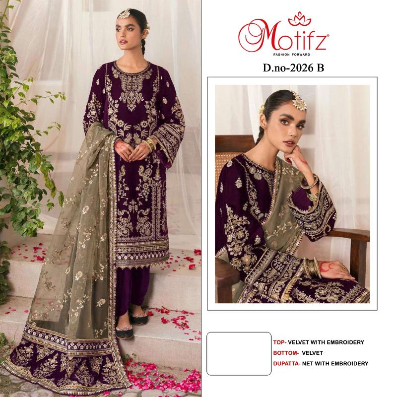 Motifz 2026 ABCD Pakistani Suits Wholesale Catalog