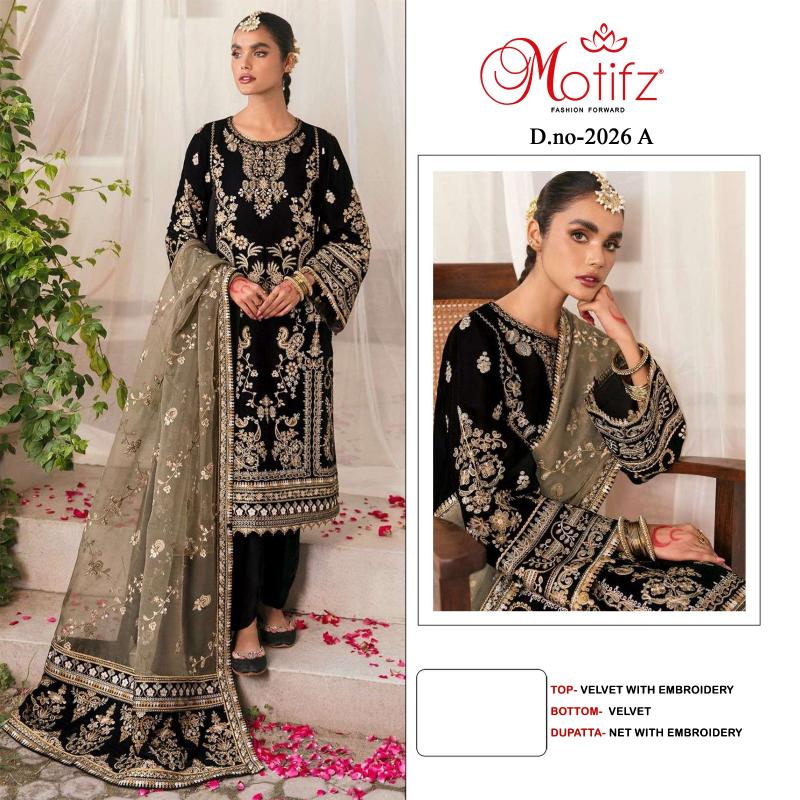 Motifz 2026 ABCD Pakistani Suits Wholesale Catalog