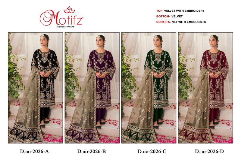 Motifz 2026 ABCD Pakistani Suits Wholesale Catalog